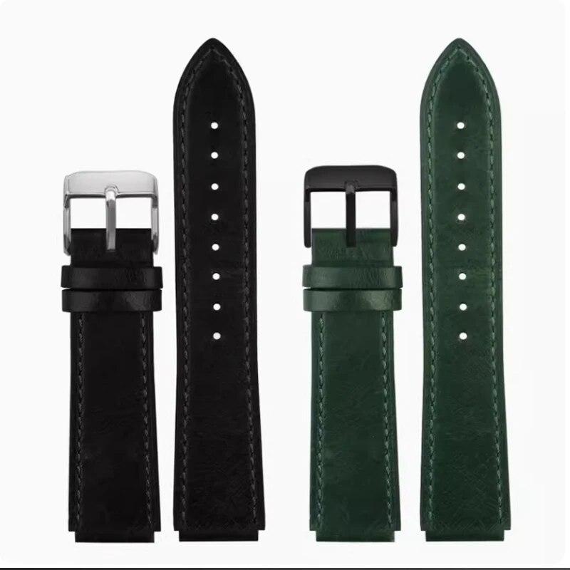 Ремешок из натуральной кожи в стиле ретро для Casio A158W A168/F91w/AE-1200WHD/A158/A159/A169/AE1200, винтажный ремешок-браслет для часов