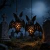 2PCS Openwork Gothic Style Halloween Bat Light Glowing Halloween Bat Lampshade  Ghost Festival