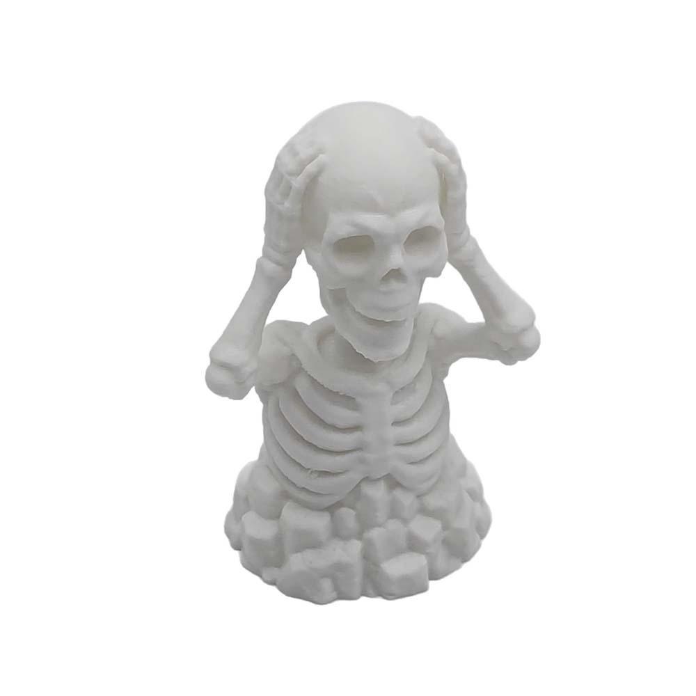 Compact 3D Printed Skull Creative Luminous Tabletop Statue Glow Miniature Sculpture Party