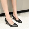 Women's Shoes Fat Feet Thin Heels Pointed High Heels Women's Fashion Spring Small Single Shoes