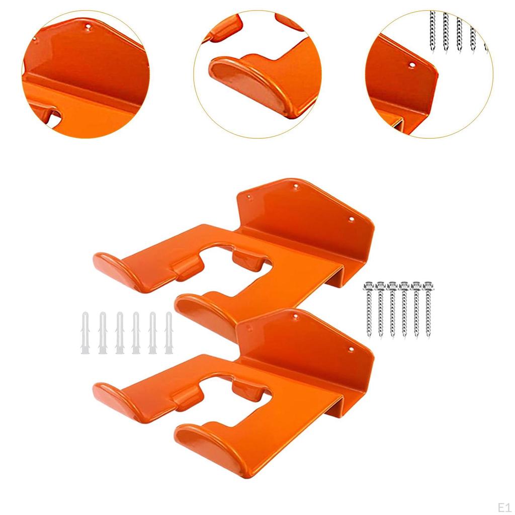2x вешалка для газонокосилки, настенная стойка для триммера, прочные металлические гаражные крючки