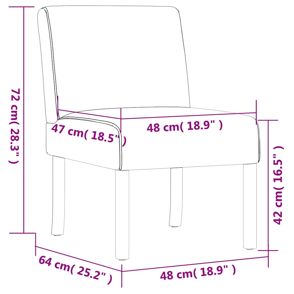 Upholstered Chair Cream Fabric