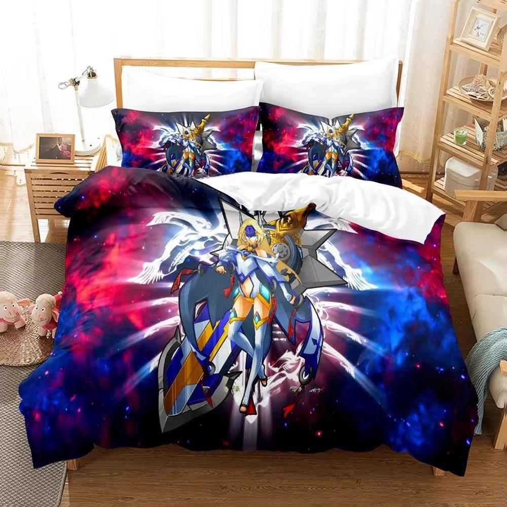 Новый 3D-принт Аниме Blazblue Комплект постельного белья Мультфильмы Набор из трех предметов Взрослый Детский Спальня Пододеяльник Комплекты Домашний текстиль