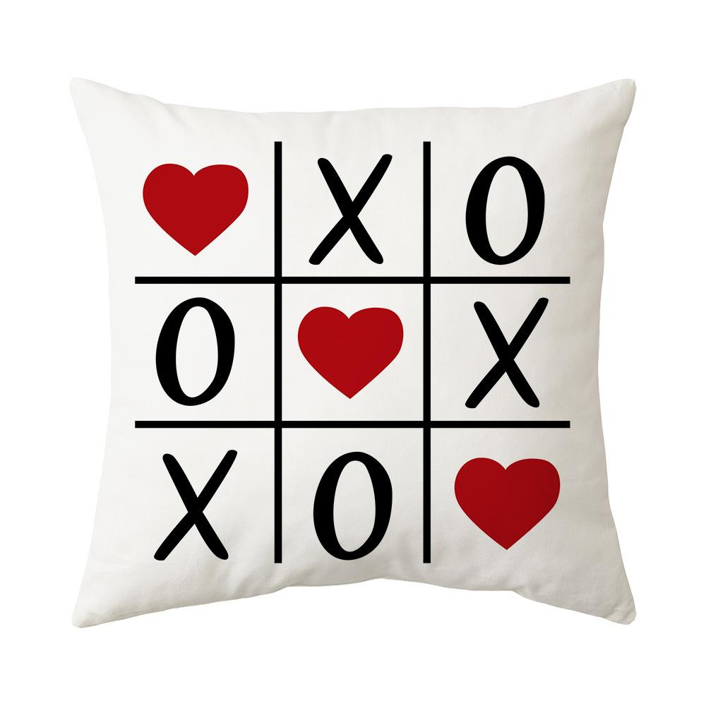 Подушка на День святого Валентина Новая диванная подушка Прикроватная спинка Плюшевая наволочка Shopee