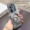 KEYSION Роскошный блестящий магнитный чехол с драгоценностями для телефона TECNO Spark Go 2023 20 20C Pop 8 с подставкой-зеркалом для макияжа, противоударный чехол