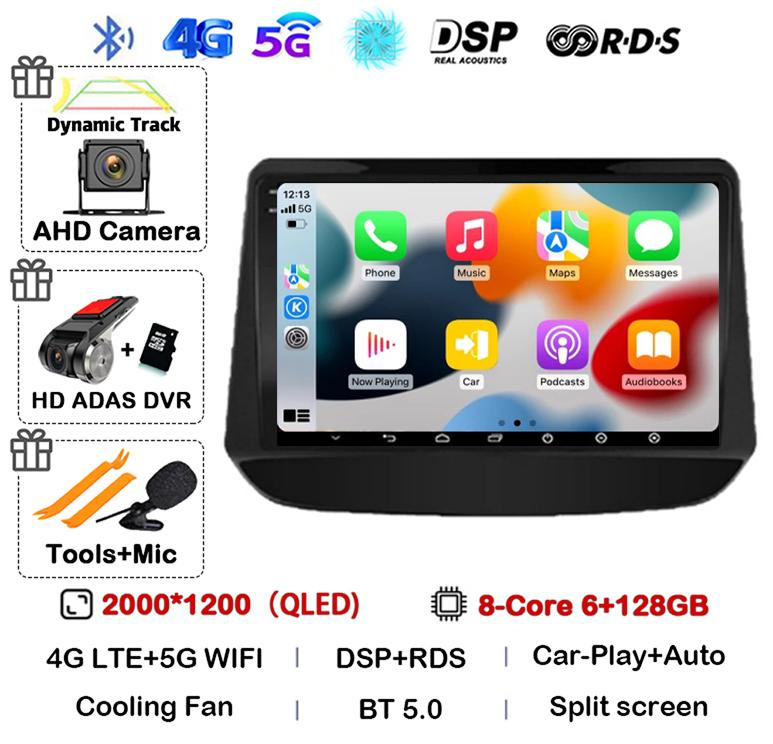 Android 14 Carplay Car Radio For Chevrolet Onix Cavalier 2020 2021-2025 Navigation GPS 4G Multimedia Player Stereo Autoradio DSP