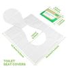 Одноразовые накладки на сиденье унитаза Смываемые Одноразовые накладки на унитаз Растворимая в воде туалетная бумага для путешествий, кемпинга, гостиницы, ванной комнаты