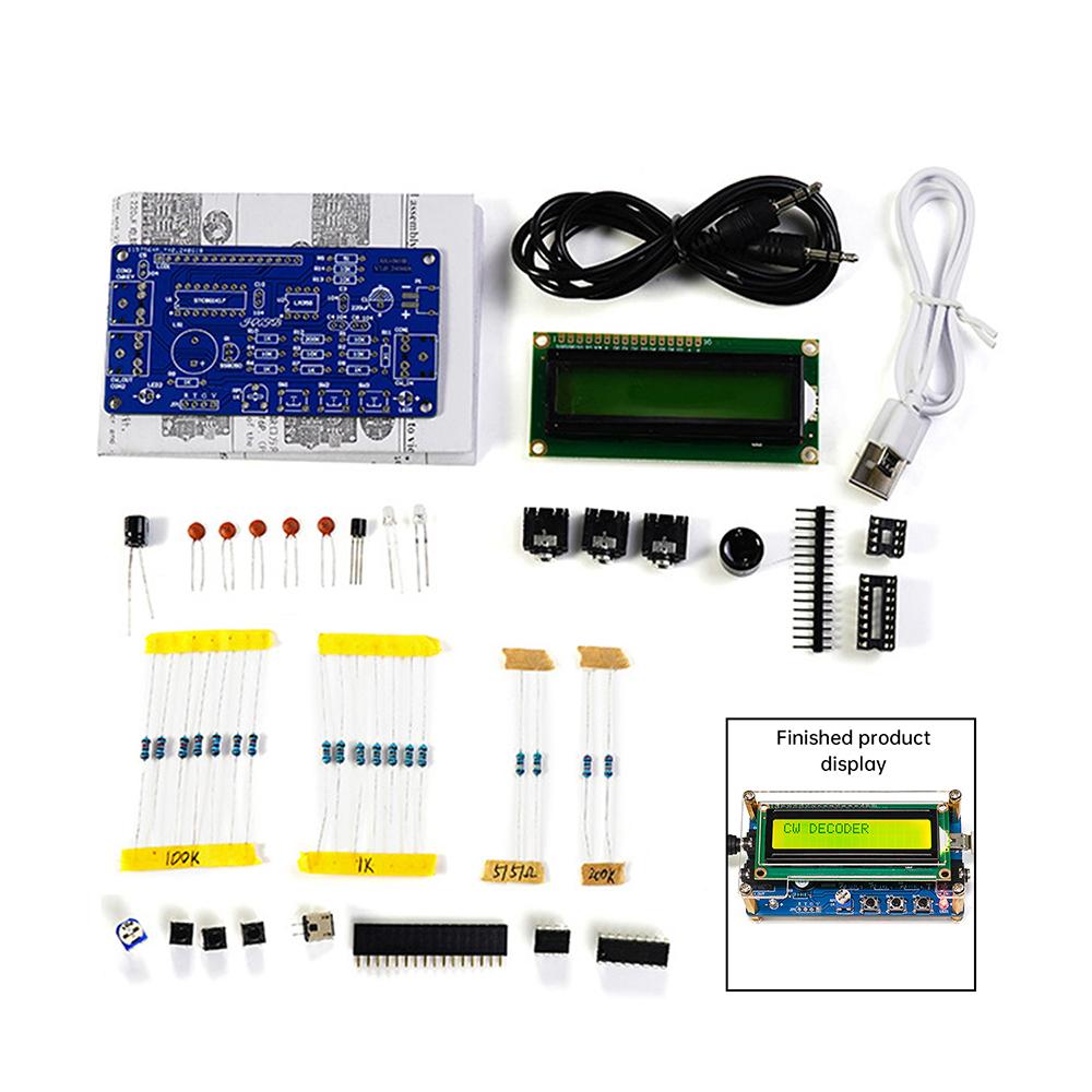 Улучшенный DC 5V CW Декодер Кода Морзе Плата для Пайки Практики DIY Электронный Производственный Комплект