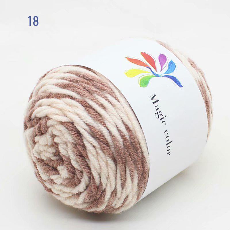 50 г/моток Взрослый шарф Разноцветное секционное крашение 8 нитей Хлопковая пряжа Пряжа Сделай сам Ручное вязание