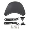 Motorcycle Windshield Aluminum Universal Front Wind Deflector with Mount for 6.5in To 9.45in Round H