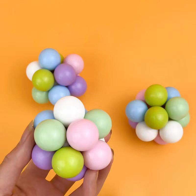 Мячики для снятия раздражительности Atomic Irritability Balls, цветные макароны, антистрессовые сенсорные игрушки для взрослых, упражнения для рук для детей с аутизмом, массажные мячи.