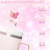 10mm Colorful Butterfly Straw Cover Caps Silicone Straw Toppers Drinking Straw Protector for Cup with heart Accessory