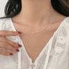 Серебряное Колье-Бусы 925 пробы для Женщин Универсальное Модное Элегантное Ключичное Ожерелье Женские Украшения Подарки Аксессуары