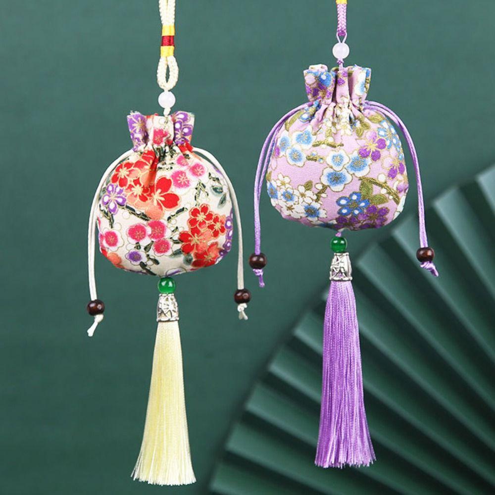 Printing Chinese Style Sachet Hanging Perfume Spice Bag Retro Tassel Small Pouch  Children