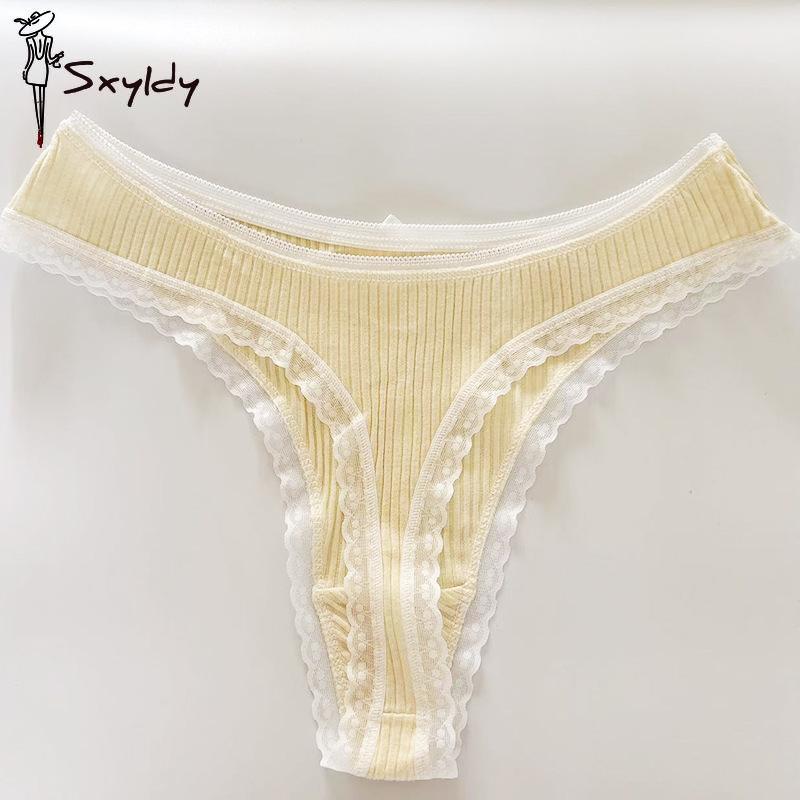 Women's Sexy Cotton Thongs Panties Female Seamless Underpants Sports Lingerie Breathable Low Waist G-string