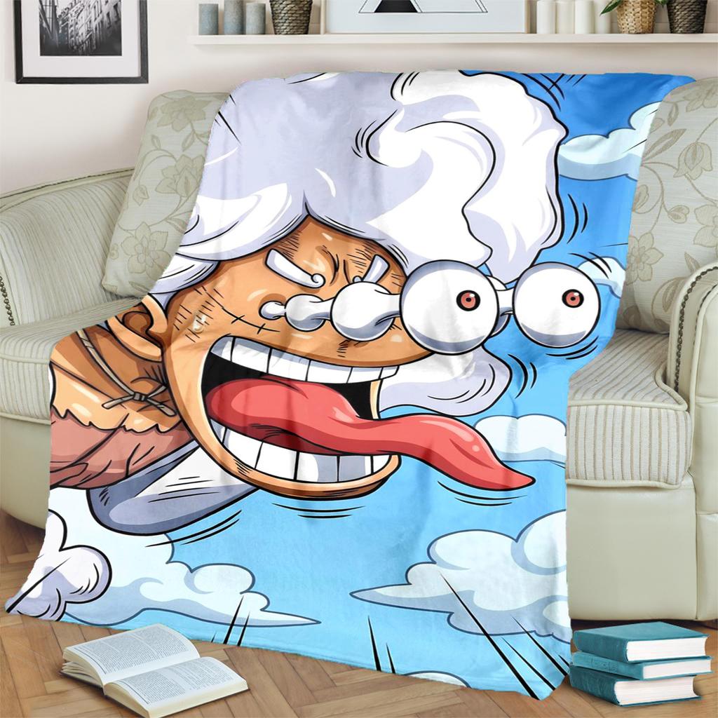 "ONE PIECE" Printed Blanket Soft Flannel Warm for Bedrooms, Sofas, Travel and Picnics