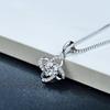 Four-leaf Clover Petal Flower Pendant Korean Version with Diamonds Mori Zircon Niche Design Fashion Necklace Female Ins