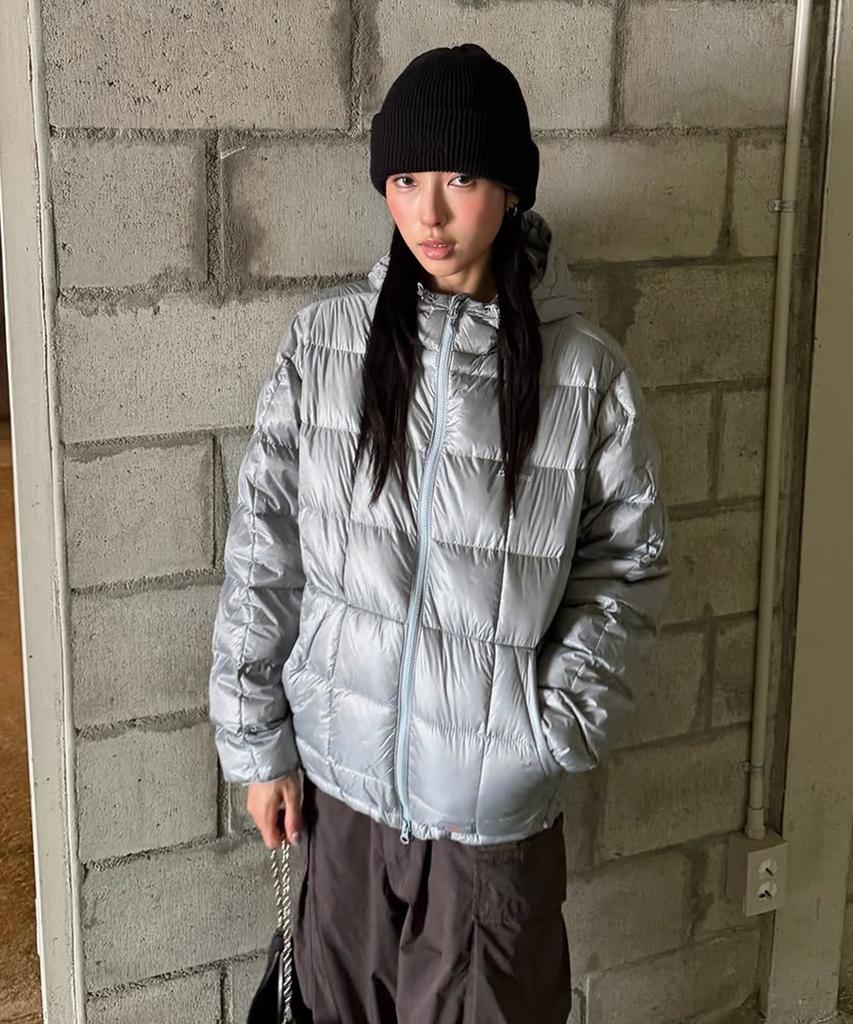 DICKIES Fargo Hooded Mid Down Jacket Light Grey