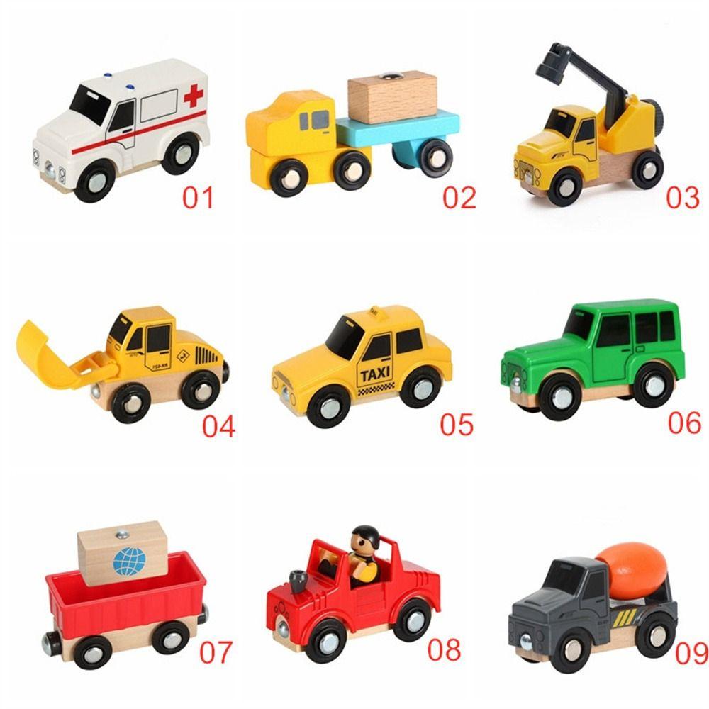 Combinations Magnetic Train Toys Locomotive Toy Wooden Magnetic Train Boys Girls