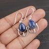 Sodalite Handmade Gemstone Earrings, 925 Solid Sterling Silver Earrings Antique Jewelry, Earrings For Engagement Gift