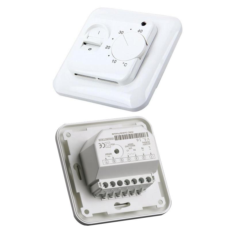 Комнатный термостат скрытого монтажа, напольный датчик, регулятор температуры под полом