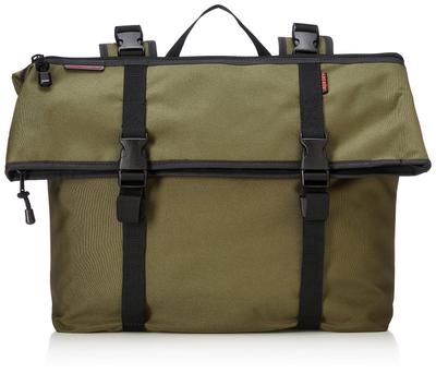 AQA DRY Одинарная 36 см Ш x 14 см Г x В RR9112 ROUGH&ROAD Седельная сумка, Оливковая, 14-16 л, 30-35 см (Максимальная высота),