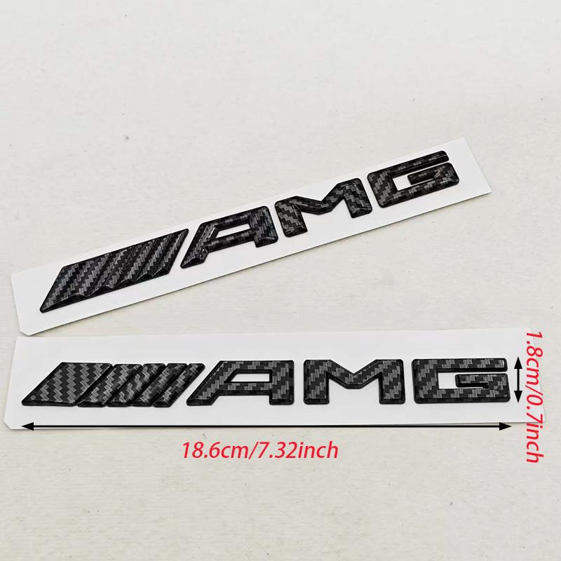 CXGSL1 3D ABS Car Letters Logo AMG Fender Side Emblem Badge Rear Tail Trunk Sticker Styling For Mercedes Benz AMG Auto accessories