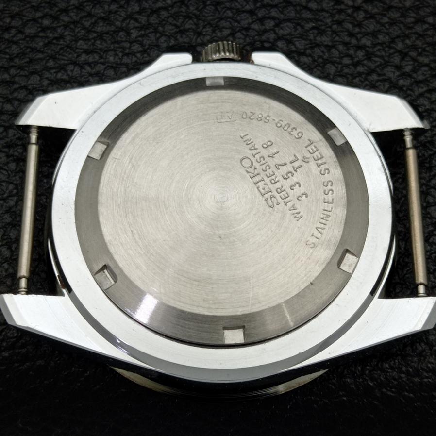 Seiko 5 JAPAN MENS AUTOMATIC 6309A REFURBISHED GREEN DIAL WATCH a426513-2