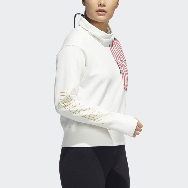 Adidas Terrex Sweatshirts Women's White Turtleneck Moderate Regular HE7316