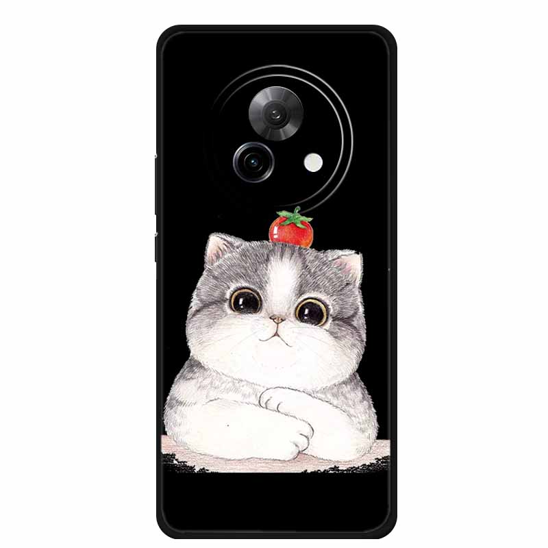 Черный силиконовый чехол для Meizu Lucky 08, роскошный защитный мягкий чехол-накладка на заднюю панель телефона для Meizu Lucky 08, 6.78", мультяшный корпус