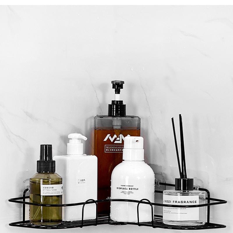 2 Полки для ванной Полка для душа Полка для хранения шампуней Кухонная угловая полка для специй Настенная полка без сверления Аксессуары для ванной