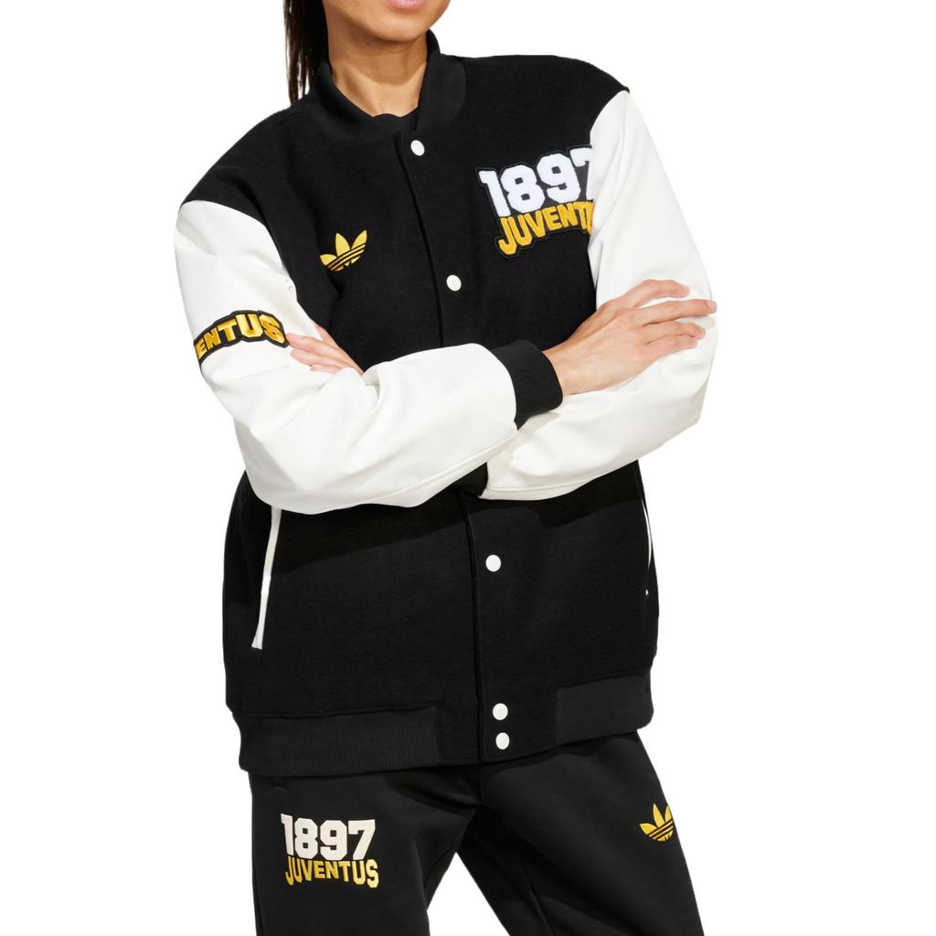 adidas Vrct Juve куртка Unitefit удобная мягкая универсальная хлопковая куртка с длинным рукавом женские куртки черного цвета JF0451