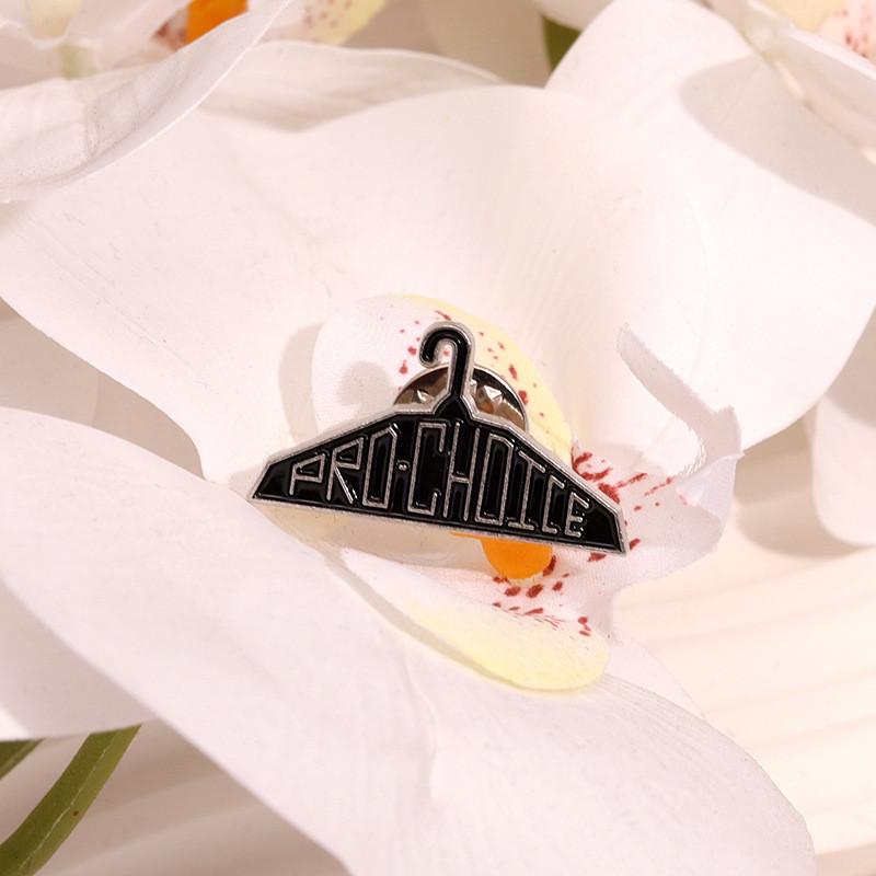 Hanger Unique Black Design Metal Brooch Pin Featuring Cute Cartoon Characters For Trendy Fashion