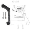 Передний/задний тормоз 160 мм дисковый тормозной адаптер сверхлегкий инструмент для замены кронштейна PM/IS конвертер