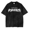 Винтажная стираная футболка Lady Gaga The Mayhem Ball Tour 2025 Модная Мужская/Женская Эстетичная Высококачественная Кислотная стирка 100% Хлопок Футболки