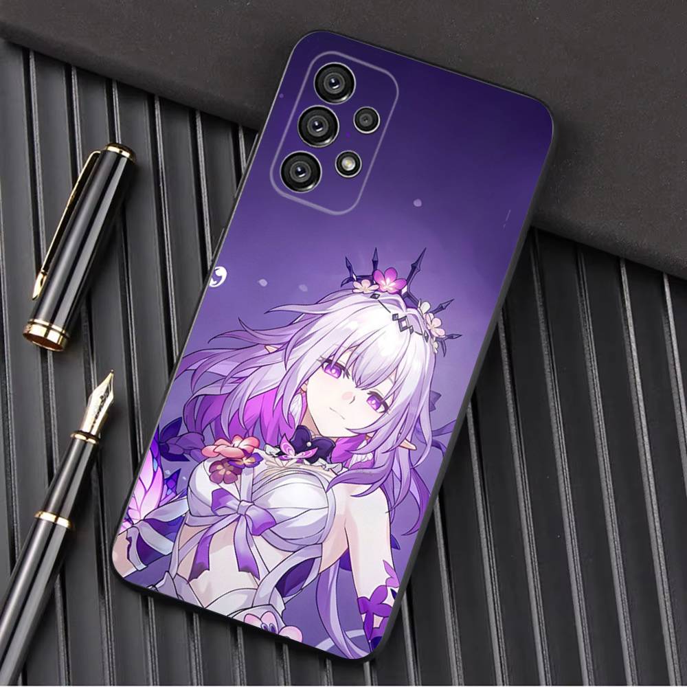 Чехол для телефона H-Honkai Castorice Star R-Rail для Samsung Galaxy A13, A21s, A22, A31, A32, A52, A53, A71, A80, A91, мягкий черный корпус