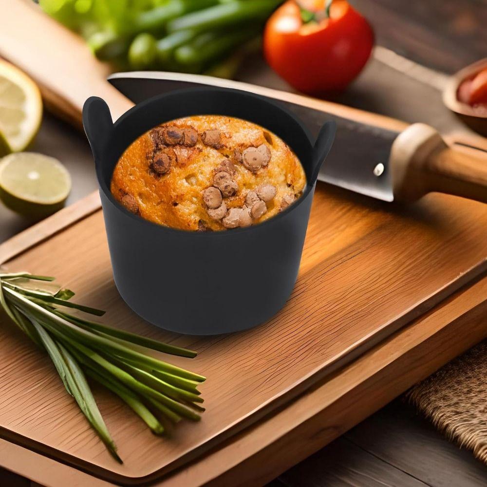 4 Pcs Non Stick Egg Cooker Mould BPA Free Air Fryer Baking Ramekins Silicone Egg Mold  Household