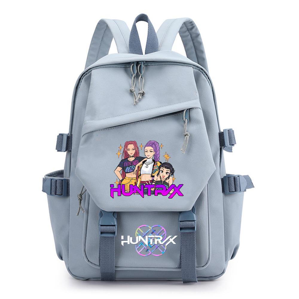 Аниме Мультфильм K-Pop Охотники на демонов Печатный рюкзак для подростка Детей Ученика Школьная сумка Девочка Ребенок Подарок Женщин Большая вместимость Водонепроницаемая Дорожная сумка