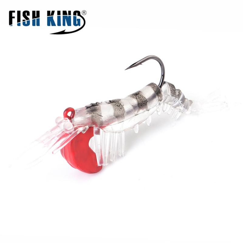 FTK Светящаяся искусственная силиконовая приманка для креветок, имитация мягких креветок с крючком, карповый рокер, рыболовные снасти/приманка/морские аксессуары