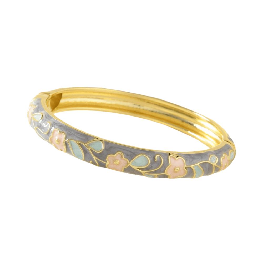 Zinc Zinc Zinc Alloy Enamel Bracelet Floral Motifs Flower Texture Bracelet Dropped Glaze Bracelet African