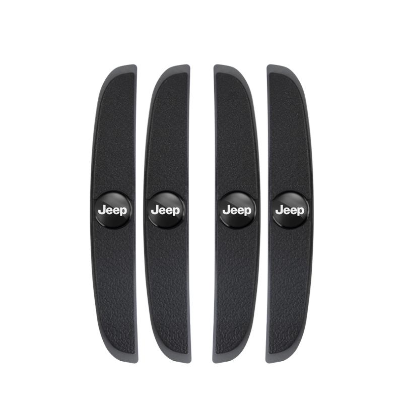 4Pcs Car Door Anti Collision Strip Auto Protector Sticker For Jeep Wrangler JL JK Renegade Grand Compass Gladiator Cherokee XJ AMX1