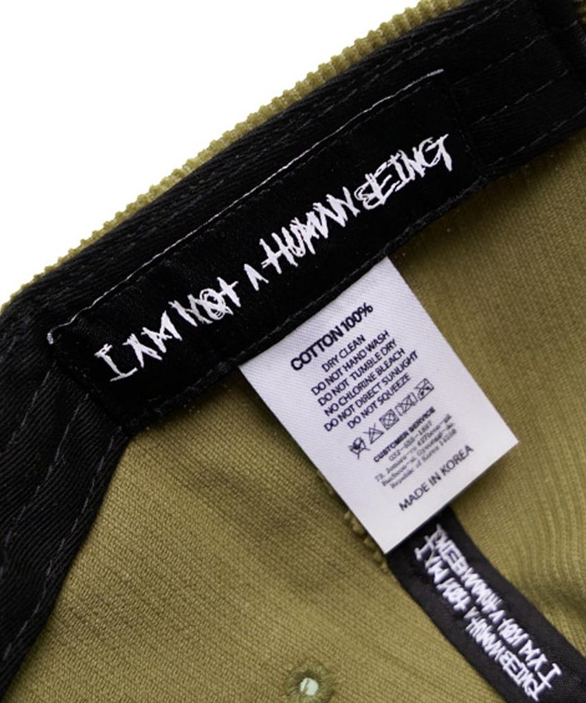 Кепка Aimnaseohyumeonbiing Basic Logo из вельвета - Хаки