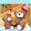Adorable Bear Teddy Plush Toy Birthday Cap Bear Kids Gift Stuffed Doll Animal