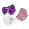 Summer Baby Bloomers Princess Bow Girls Short Pants Ruffle Mesh Infant Cotton Panties Diaper Covers