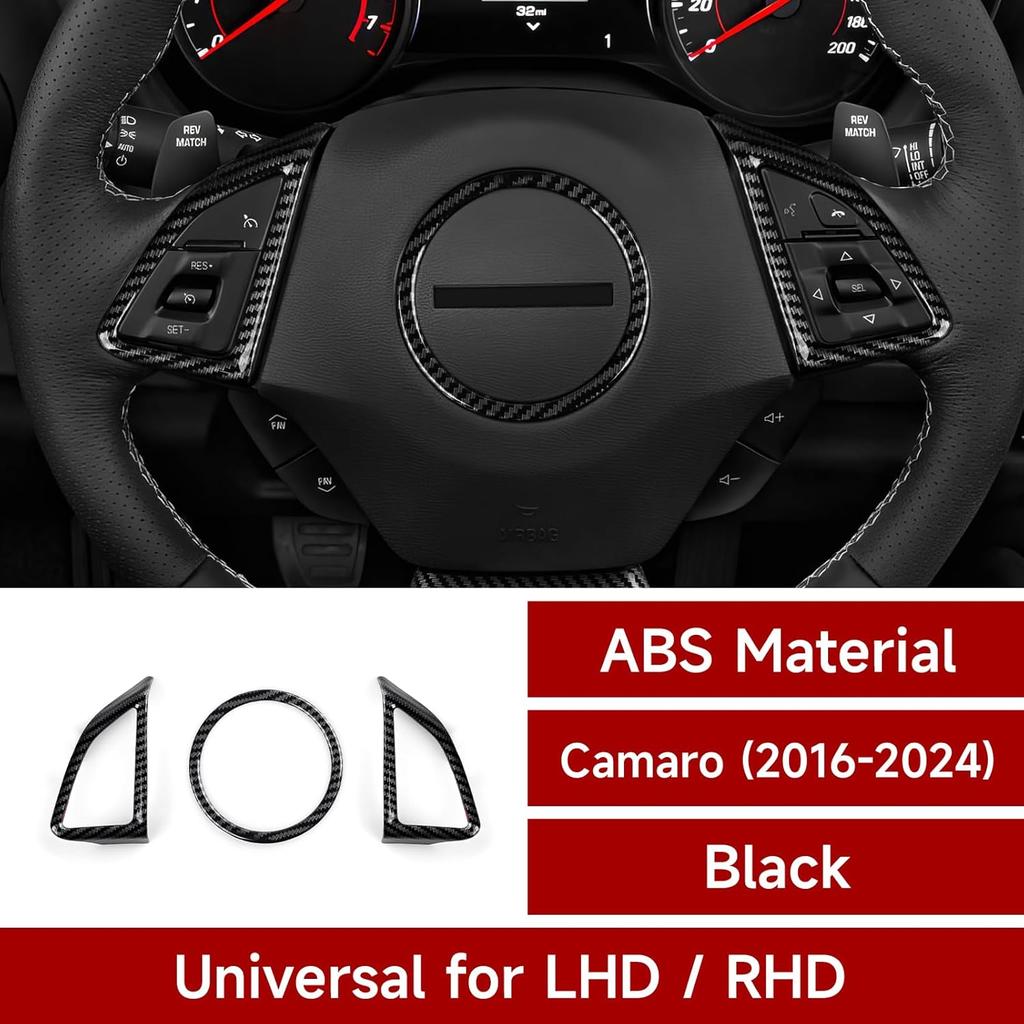 Car Sticker ABS Carbon Fiber Decal Interior Cover Trim for Chevrolet Camaro 2016 2017 2018 2024 Accessories