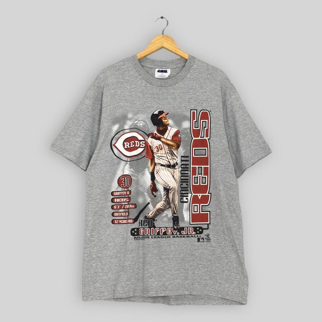 Vintage 90s Cincinnati Reds MLB T Shirt Large Ken Griffey Jr. Cincinnati Reds Player Shirt Cincinnati Reds American Baseball Tshirt Size L