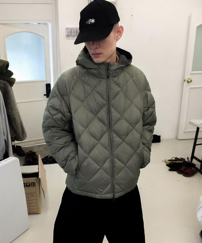 NICEGHOSTCLUB Hooded Light Down Jacket_Sand(Ng2Gwub900A)