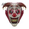 Halloween Party Scary Mask Devil Horns Mask with Bell Decor Breathable Comfortable Latex Horn Headgear for Adult Cosplay Props Horror Costume