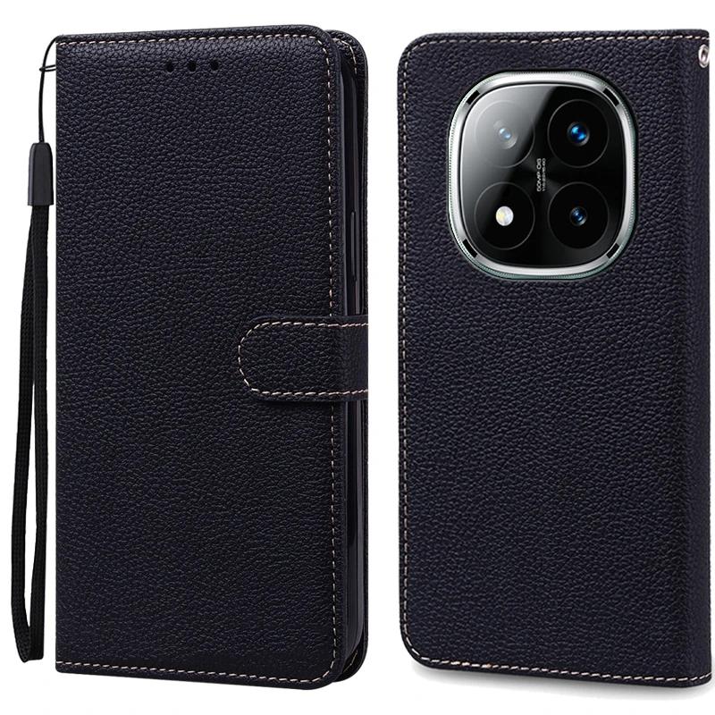 Для Redmi Note 14 Pro Чехол Xiaomi Redmi Note 14 4G 5G Note 14 Pro 5G 4G 14C Pro+ Plus 5G Чехол кожаный флип-кошелек Чехол Xiaomi 14 14T Pro POCO X7