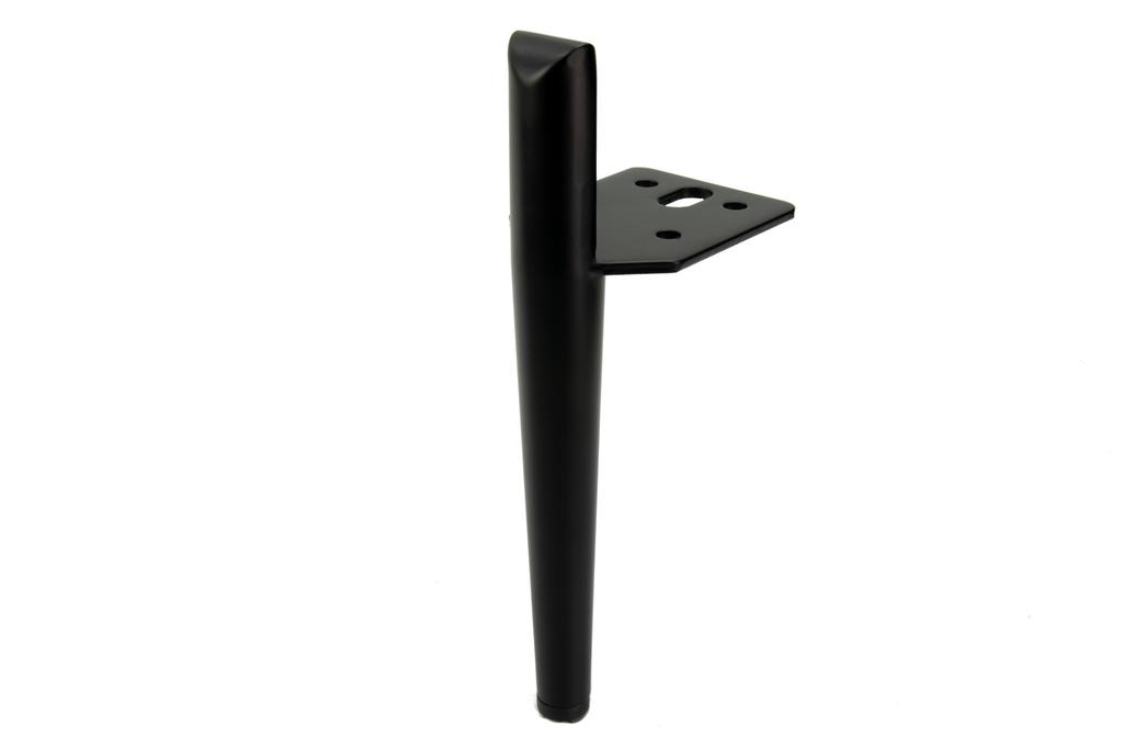 Set of 4 sofa legs, black pin, height 15 cm